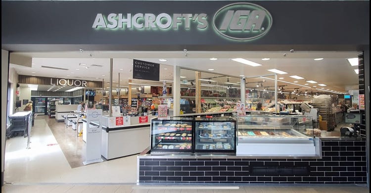 A photo of the front of our local IGA at Erskine Park Shopping centre